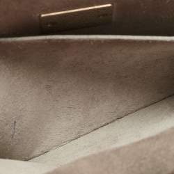 Pre Owned Celine Grey Leather Micro Belt Top Handle Bag