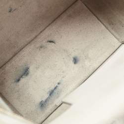 Pre Owned Celine Grey Leather Micro Belt Top Handle Bag