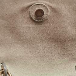 Pre Owned Celine Grey Leather Micro Belt Top Handle Bag