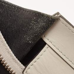 Pre Owned Celine Grey Python and Leather Mini Luggage Tote 