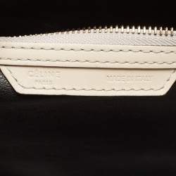 Pre Owned Celine Grey Python and Leather Mini Luggage Tote 