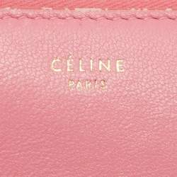 Celine Pink/Red Leather Zip Around Wallet