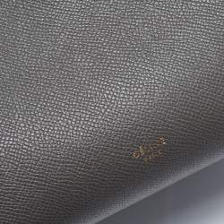 مملوكة مسبقًا Celine Grey Leather Mini Belt Top Handle Bag