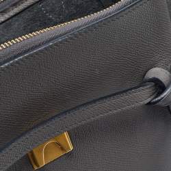 مملوكة مسبقًا Celine Grey Leather Mini Belt Top Handle Bag