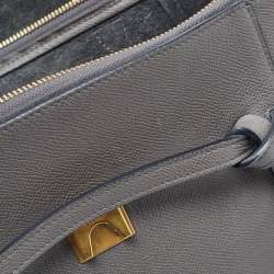 مملوكة مسبقًا Celine Grey Leather Mini Belt Top Handle Bag