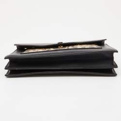 Pre Owned Celine Tri Color Leather and Python Pocket Envelope Shoulder Bag