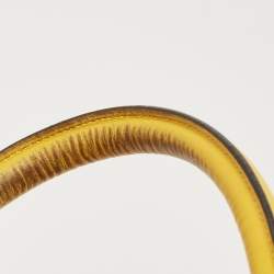 Pre Owned Celine Yellow Leather Mini Luggage Tote