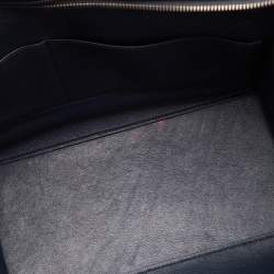 Pre Owned Celine Tri Color Leather and Suede Medium Trapeze Top Handle Bag