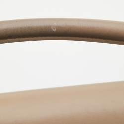 Pre Owned Celine Tri Color Leather and Suede Medium Trapeze Top Handle Bag