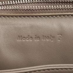 Pre Owned Celine Grey Leather Cartable Pillow Top Handle Bag