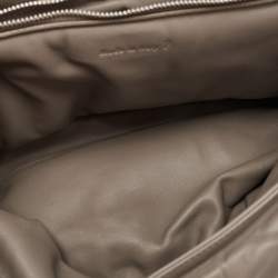 Pre Owned Celine Grey Leather Cartable Pillow Top Handle Bag