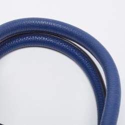 Celine Blue Leather Micro Luggage Tote