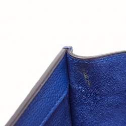 Celine Blue Leather Micro Luggage Tote