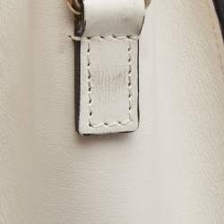 Pre Owned حقيبة يد توتس سيلين نانو لاغيدج جلد وجلد ثعبان بيج/أسود