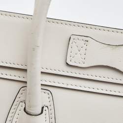 Pre Owned حقيبة يد توتس سيلين نانو لاغيدج جلد وجلد ثعبان بيج/أسود