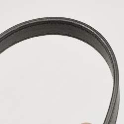 Pre Owned حقيبة يد توتس سيلين نانو لاغيدج جلد وجلد ثعبان بيج/أسود