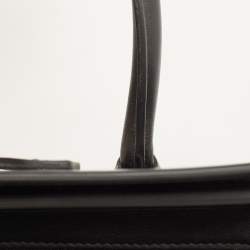 Pre Owned حقيبة يد توتس سيلين نانو لاغيدج جلد وجلد ثعبان بيج/أسود