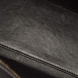 Pre Owned حقيبة يد توتس سيلين نانو لاغيدج جلد وجلد ثعبان بيج/أسود