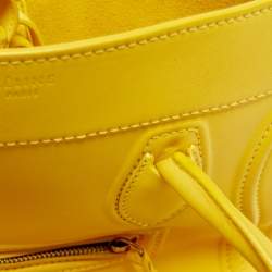 Pre Owned Celine Yellow Leather Medium Phantom Luggage Tote