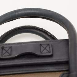 Pre Owned Céline Tri Color Leather and Nubuck Nano Luggage Tote