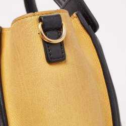 Pre Owned Céline Tri Color Leather and Nubuck Nano Luggage Tote