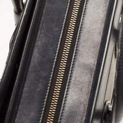 Pre Owned Céline Tri Color Leather and Nubuck Nano Luggage Tote