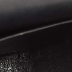 Pre Owned Celine Cream/Black Watersnake Small Trotteur Crossbody Bag