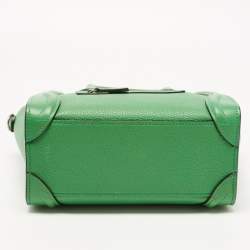 Pre Owned حقيبة يد توتس سيلين نانو لاغيدج جلد وجلد ثعبان بيج/أسود