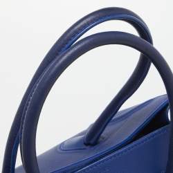 Pre Owned Celine Blue Leather Medium Phantom Luggage Tote