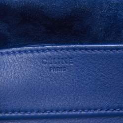Pre Owned Celine Blue Leather Medium Phantom Luggage Tote