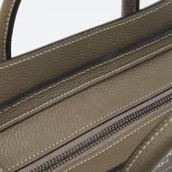 Pre Owned حقيبة يد توتس سيلين نانو لاغيدج جلد وجلد ثعبان بيج/أسود