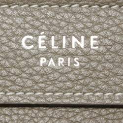 Pre Owned حقيبة يد توتس سيلين  نانو لاغيدج جلد وجلد ثعبان بيج/أسود