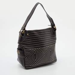 Pre Owned Celine Brown Leather Bucket Bag