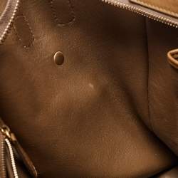 Pre Owned Celine Tri Color Leather Mini Luggage Tote