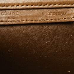 Pre Owned Celine Tri Color Leather Mini Luggage Tote