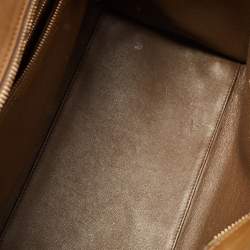 Pre Owned Celine Tri Color Leather Mini Luggage Tote