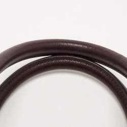 Pre Owned Celine Tri Color Leather Mini Luggage Tote