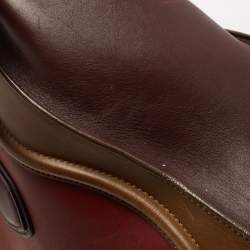 Pre Owned Celine Tri Color Leather Mini Luggage Tote