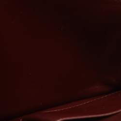 Pre Owned Celine Burgundy Python Medium Classic Box Shoulder Bag