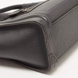Pre Owned Celine Black Leather Nano Luggage Tote