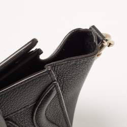 Pre Owned Celine Black Leather Nano Luggage Tote