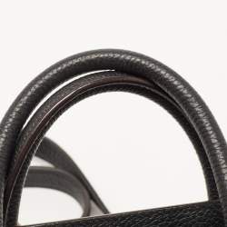 Pre Owned Celine Black Leather Nano Luggage Tote