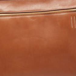 Celine Tan Leather Medium Edge Top Handle Bag