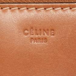 Celine Tan Leather Medium Edge Top Handle Bag