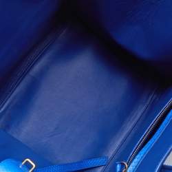 Pre Owned Celine Blue Python Medium Phantom Luggage Tote 