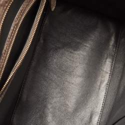 Pre Owned Celine Grey Python Mini Luggage Tote
