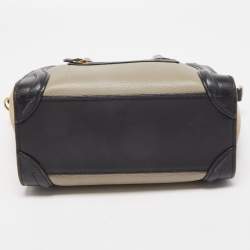 مملوكة مسبقًا Celine Tri Color Leather Nano Luggage Tote