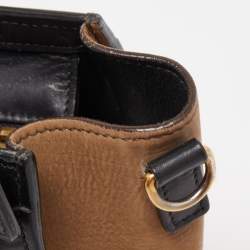 مملوكة مسبقًا Celine Tri Color Leather Nano Luggage Tote