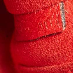 Pre Owned Celine Red Leather Nano Luggage Tote