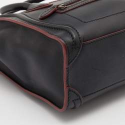 Celine Black Leather Nano Luggage Tote